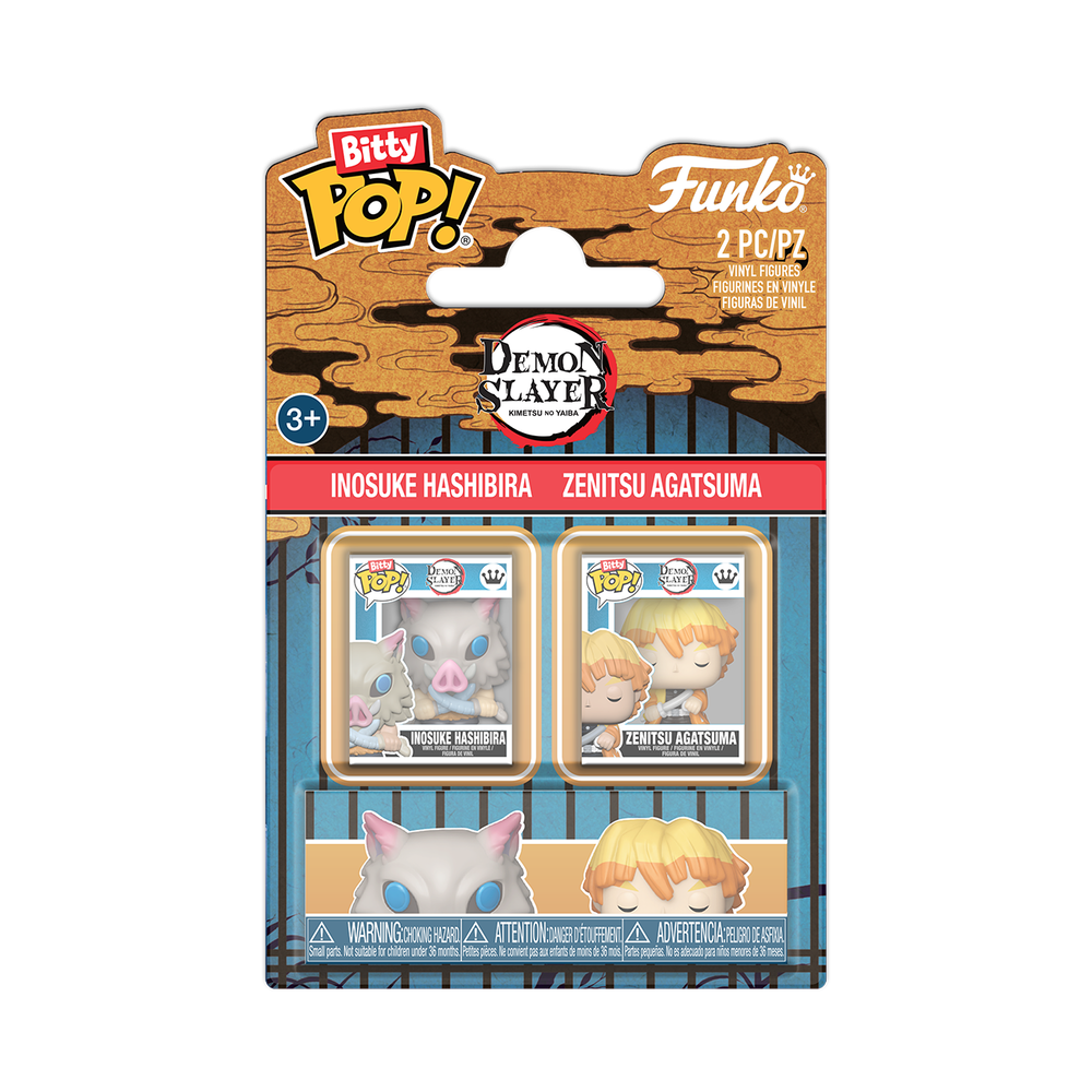 Bitty Pop! Inosuke Hashibira & Zenitsu Agatsuma 2-Pack