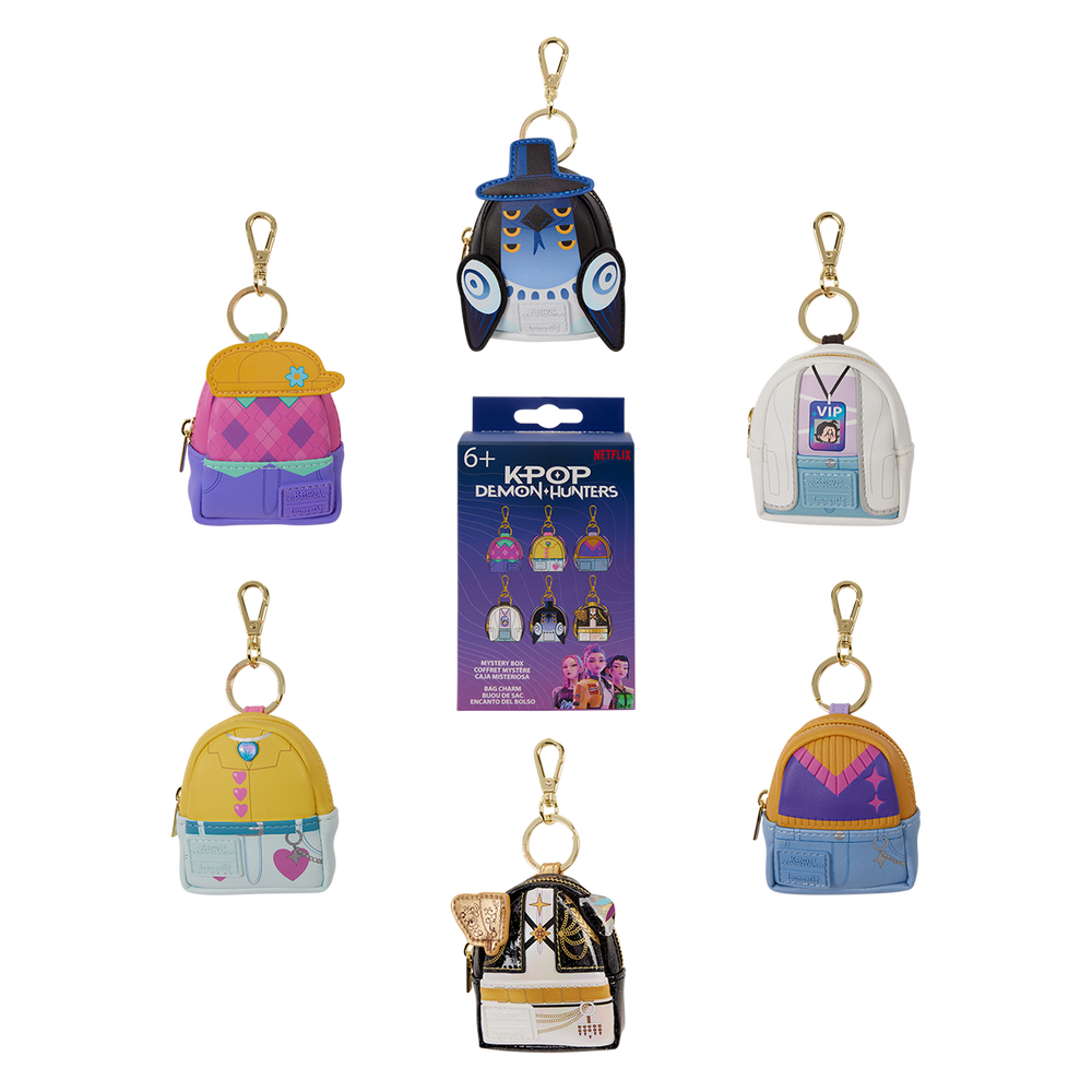 KPop Demon Hunters Exclusive Cosplay Mystery Mini Backpack Keychain Charm