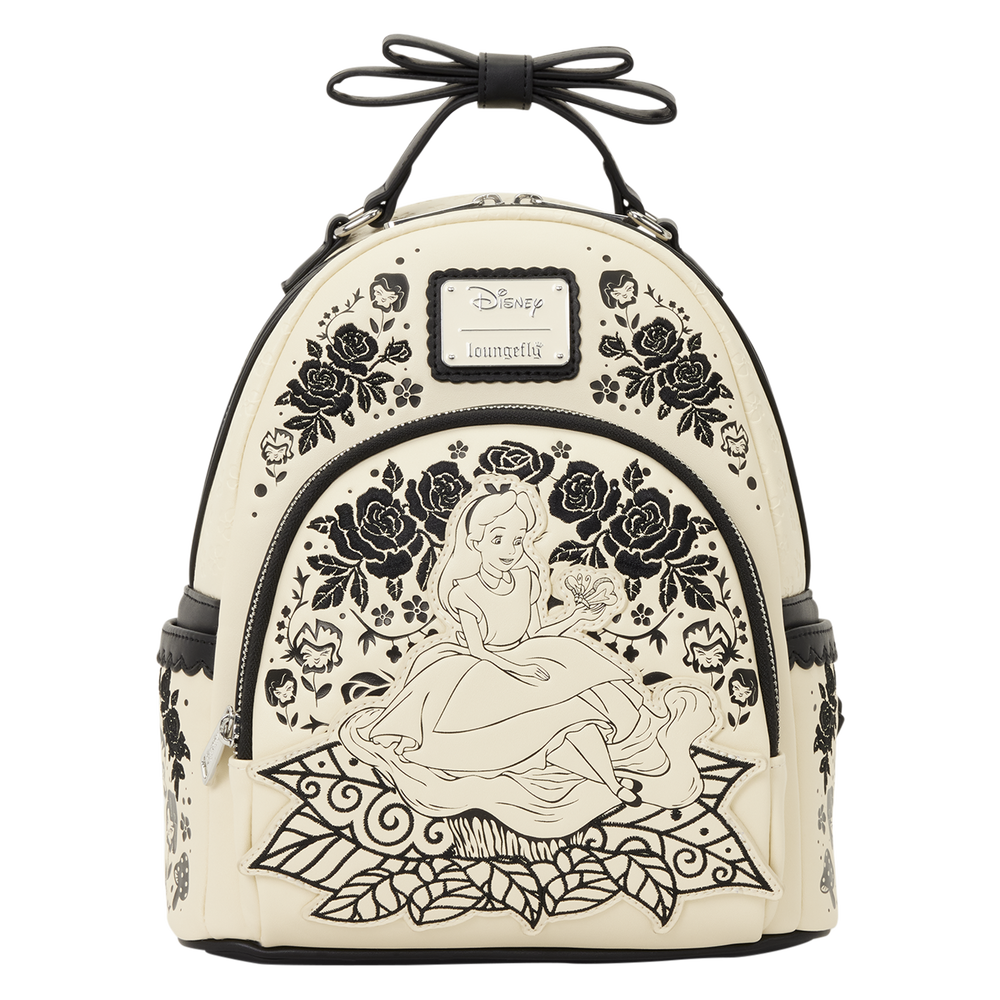 Alice in Wonderland Floral Mini Backpack